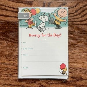 New Peanuts Hallmark Hooray for the Day Invitations